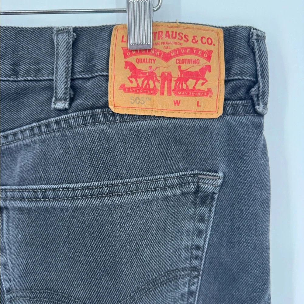 Levi’s 505 Black Denim Jeans Men’s W40 L36 Straight‎ Leg Classic Fit
